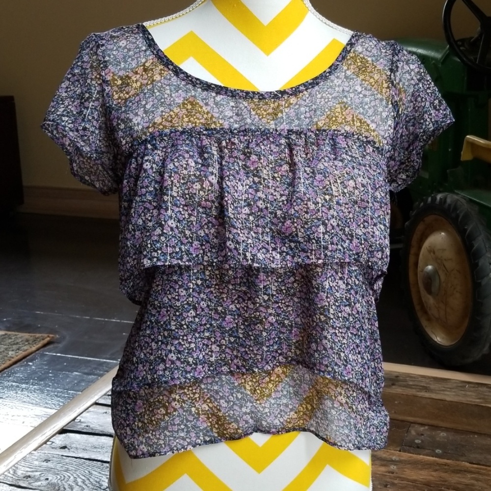BUNDLE/SAVE! American Eagle flowered sheer top